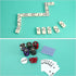 (31.5 31.5) TIASUSAN Green Mahjong Mat x with Black Carrying Bag, Anti-Slip, Noise-Reducing Mahjong Mat for Table