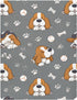 Pigsaly Basset 27x39 Inch Crib Sheets Baseball Cute Hound Dogs Baby Sheet for Standard Crib Mattress Boys Girls Toddler