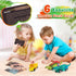 faentwc Dinosaur Painting Toys for Kids 5-7: 2 in 1 Dino Arts Painting Kits and Pull Back Cars Toy for Boys and Girls