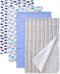 Gina Era Cotton Flannel Receiving Blankets Baby 4 Pcs, Baby Swaddle Blankets,