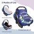 Car Seat Covers for Babies Boys, Little Brother Infant Canopy, Stretchy Newborn Stroller Carrier Cover, Dinosaur