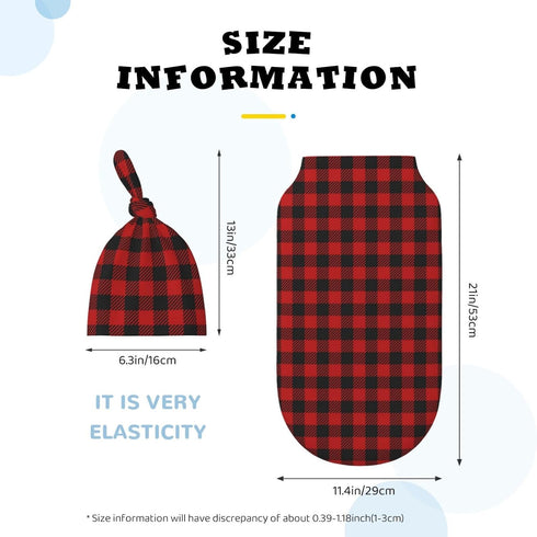 Christmas Checkered Swaddle Blankets Soft Receiving Blanket Baby Swaddle Wrap for Baby Girls Boys