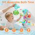 BYKASIST 4-8 27PCS 3-5 Bath Toys for Kids Ages | DIY Water Pipe Assembly Kit with Storage Bag | STEM Building