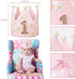 1st Daisy Highchair Wood Bead Tassel Garland Crown Hat Wooden Cake Topper Birthday Baby Shower Decorations