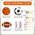 18 Pieces Sports Party Decorations, Sports Themed Birthday Supplies with 2 Banners and 16 Hanging Swirl Paper Garland