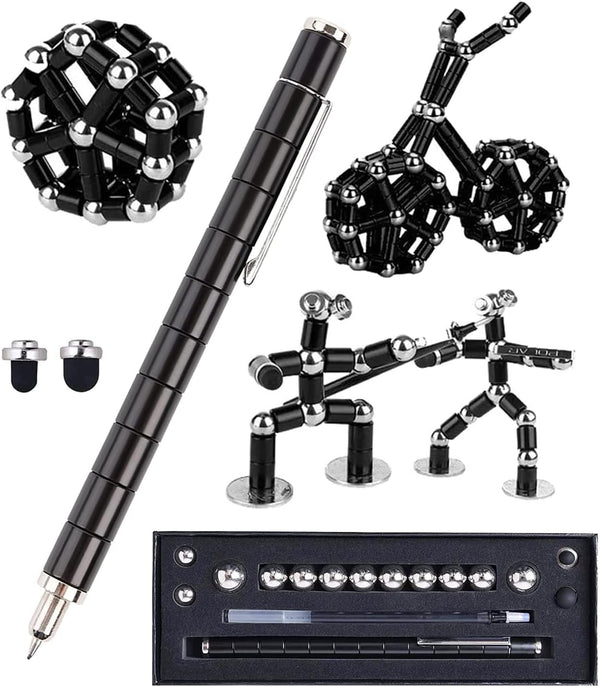Lafoxla Fidget Pen Decompression Magnetic Metal Pen, Toy Pen Relieving Stress Build Various