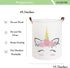 CLOCOR Pink Unicorn Laundry Basket, Kids Toy Storage Bin, Baby Girls Dirty Clothes Hamper (Pink Unicorn)