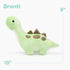 Bellzi Brontosaurus Cute Stuffed Animal Plush Toy - Adorable Soft Dinosaur Toy Plushies and Gifts - Perfect Present