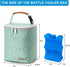 Pack 4 9 Breast Milk Cooler Bag with Ice Fits Baby Bottles Up to Ounce, Baby Bottle Bag for Nursing Mom Daycare-Green