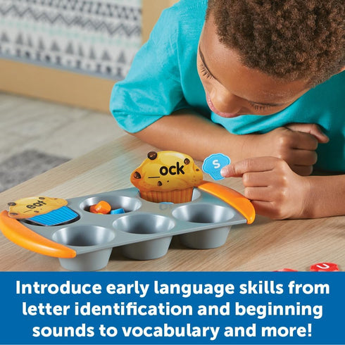 Set, 4+,70 Learning Resources Mini Muffin Phonics Activity Preschool Toys, Preschool Learning Activities, Play Food