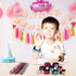 Childom 20 Pack Slap Bracelets - 2-Color Reversible Charm Bracelets with Sequins & Color Ball Head