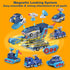 Take Apart Vehicle Magnetic Toy, 5-in-1 Tool Building Trucks Transform to Dinosaur Robot for Kids