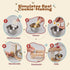 Toywoo Sets Set 3+ Wooden Toy Mixer for Kids Play Kitchen Accessories Wooden Play Food with Whisk,Traditional