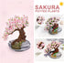 Mini Building Blocks Sakura Plant Bonsai Model Set, Creative DIY Cherry Blossom Flower Botanical Collection