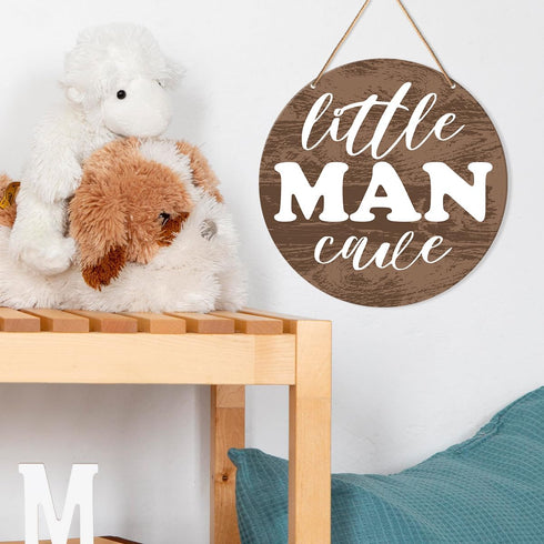 Muktoujaumai Baby Boy Nursery Wall Decor, Nursery Hanging Sign Decor Farmhouse Wall Decoration Bohemia Wood Sign