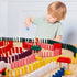 1000 PCS Dominoes Set with Extra 11 Add-on Blocks, 10 Colors Racing Tile Games Educational Toy for Kids Birthday Party