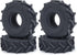 MOHERO 4PCS 1.0" Soft Mud Terrain Rubber Tyres for 1/24 Axial SCX24 Bronco Gladiator Deadbolt RC Crawler Car Upgrade