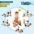 Marble Run for Kids Ages 4-8, 41 Pieces Magnetic Building Toy Stacking Block Sets, STEM Activities for Ages 5-7