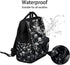 Hsnar Backpack Halloween Skull Print Waterproof Diaper Bag Large Capacity Baby Bag with Stroller Straps, Multi-Pocket