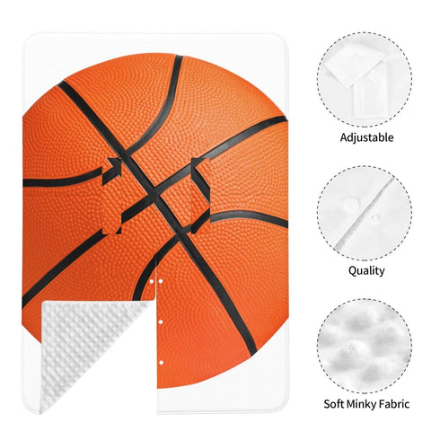 Zhbvncp Funny Basketball Sport Baby Car Seat Cover & Breastfeeding Nursing Cover - Breathable Stretch Fabric Multi-Use