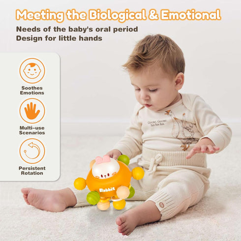 Baby Sensory Teething Toys, Baby Teethers Montessori Toys for 0-6 6-12 Months, Gifts for Newborn Infant Boys Girls 3 6 9 12 18 Months 1 One Year Old Toys, Baby Rattle Chew Toys, Toddler Learning Toys