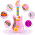 2-4 2+ Kids Guitar, Electric Toddler Baby Music Toys for Ages with Piano Mode Strap and Lights Child Musical