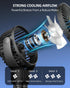 3.5" Battery Powered Baby Stroller Cooling Fan, 3-Speed Rechargeable Tripod Fan with 360 Degree Rotation