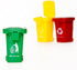 Nunkitoy (2 Inches) Mini Size Trash Can Toy,Garbage Truck's Trash Cans, Mini Curbside Vehicle Garbage Bin Trashcan