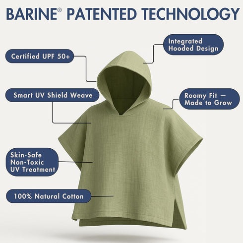 50+ 3-5 Hooded Towels for Kids - Patented Rayguard Technology UPF Protection | Poncho is Essential for Enjoying a Sunny