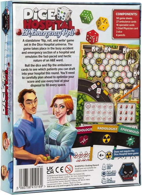 Dice Hospital Emergency Roll | Strategy Board Game by Alley Cat Games