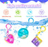 kitysey 30 Pack 4-8,8-12 Mini Pop Fidget Keychain Pop It Fidget Toys Bulk Party Favors for Kids Years, Valentines