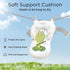 0-24 Baby Bathtub, Collapsible Newborn Bathtub for Infant to Toddler Months with Soft Cushion and Thermometer,Portable