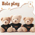 Litherr S 8-12 Inch Sublimation Stuffed Bear Clothes Shirt Fit Plush Animal Tiny Blank Stuffed Animal Tshirt Easy