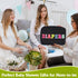 Portable Small Diaper Bag, Chenille Letter Diaper Caddy Organizer Pouch Newborn Baby Essentials Must Haves for Nursery