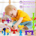 24 Set 1-3 4-8 Suction Bath Toys for Baby, Piece Starter Suction Cup Toys Stocking Stuffers Preschool Sensory Fidget