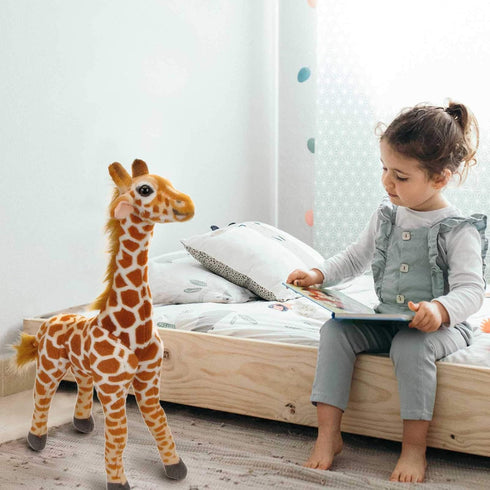Linzy Toys Jared The Giraffe, 22'' Standing High, Real Life Plush Giraffe Soft Toy