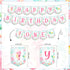 1st Oneder the Sea Birthday Girl Decorations, Under the Sea Ocean Animal Happy Birthday Backdrop Banner High Chair