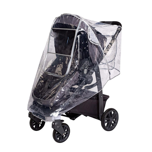J.L. Childress Deluxe Stroller Rain Cover, Universal Poncho with Adorable Printed Pattern, Baby Weather Shield