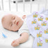 Boao 2 Pcs Fuzzy White Blank Baby Receiving Blanket, Soft Warm Infant Newborn Blanket for Crib Stroller, 30 x 40 Inch