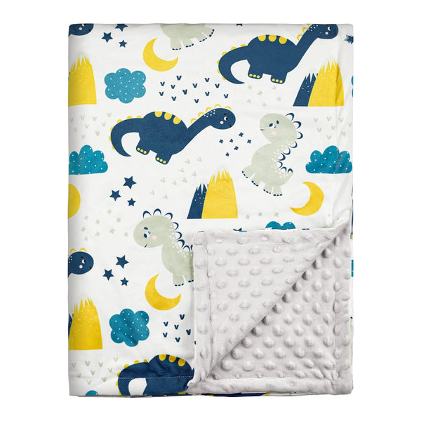 Baby Blankets for Boys, Dinosaur Super Soft Nursery Minky Blanket for Newborn