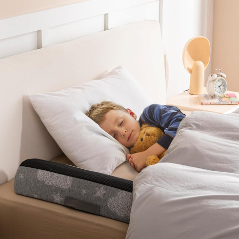 Kohentact Bed Rail Bumpers for Toddlers - Foam Fold Bed Bumper Guard with Dual Non-Slip Pads Waterproof Washable Soft