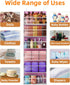 6 Over the Door Organizes- Tier Stuffed Animal Storage, Bathroom Organizers and Storage, Swing-proof Hanging Organizer