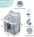 Hanging Diaper Caddy, Multi-Compartment Nursery Nappy Organiser Diaper with Adjustable Straps, Baby Shower Gifts