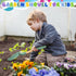 LNCOJOLM 4-12, Wood Handle Beach Shovel Snow Toy for Kids Digging, Sand Spade Sandbox Toy for Kids Safe Plastic Garden