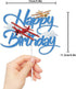 LINGBOOM Airplane Happy Birthday Cake Topper - Aircraft Plane Travel Airman Theme Kids Boys Men Party Supplies