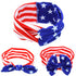 BinaryABC 4th of July Baby Headband, American Flag Headband, 3Pcs for Fourth of July Decorations