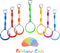 Rainbow Craft 7-Pack Colorful Ninja Rings - Gymnastic Ring, Swing Bar Ring,