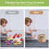 WHOHOLL Wooden Play Food for Kids Kitchen Playset - Montessori Pretend Cutting Food Toys for 2+ Year Old