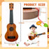 Kids Toy Ukulele Guitar, 17-Inch 4 String Mini Guitar, Educational Musical Instrument for Toddlers