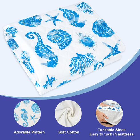 MOEMOE BABY Waterproof Potty Training Bed Pads, No-Slip Absorbent Toddler Mattress Protector Pee Pads for Kids